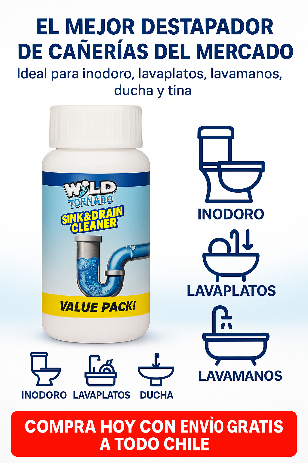 Wild Tornado™ 🌀 – Destapa Cañerías Potente ⚡.