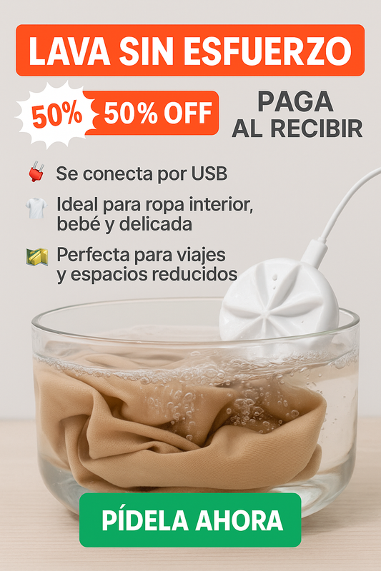 Mini Lavadora Portátil USB – Lava sin esfuerzo donde estés